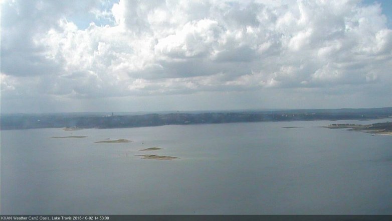 Lake Travis webcam, October 2, 2018 1:55 PM CT
