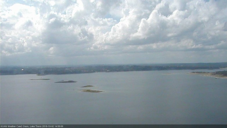 Lake Travis webcam, October 2, 2018 2:00 PM CT