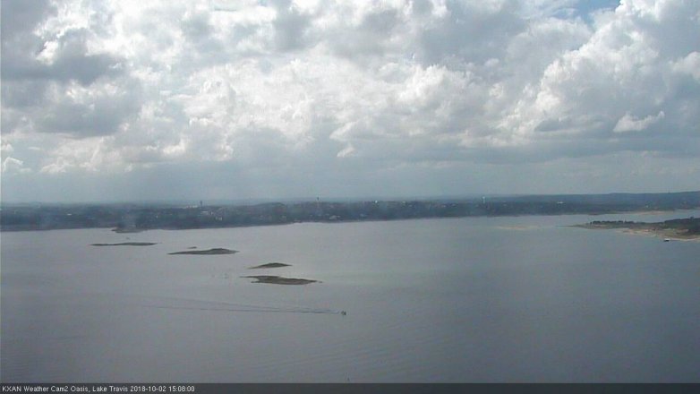 Lake Travis webcam, October 2, 2018 2:10 PM CT