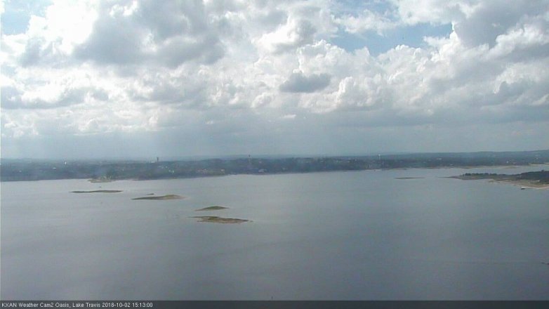 Lake Travis webcam, October 2, 2018 2:15 PM CT