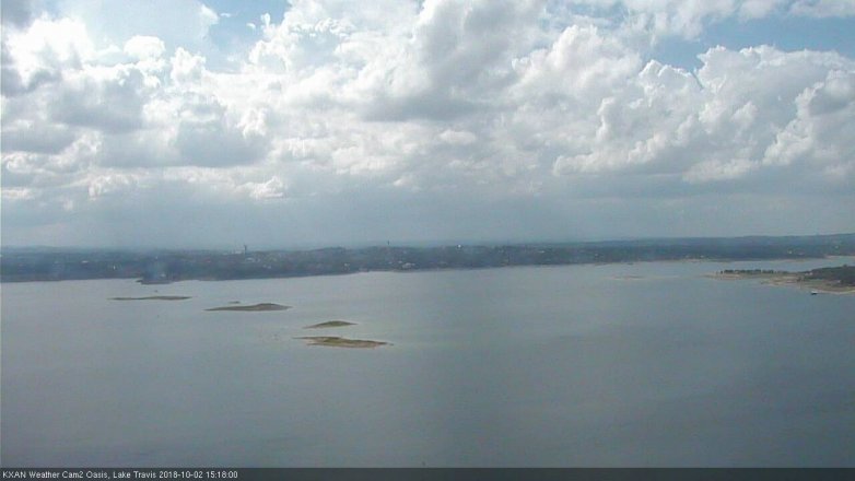 Lake Travis webcam, October 2, 2018 2:20 PM CT