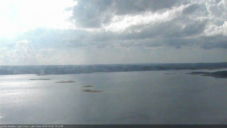Lake Travis webcam, October 2, 2018 3:15 PM CT