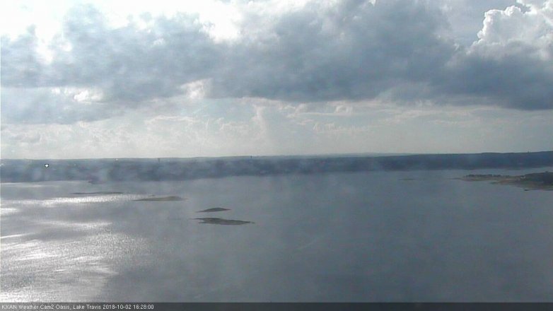 Lake Travis webcam, October 2, 2018 3:30 PM CT