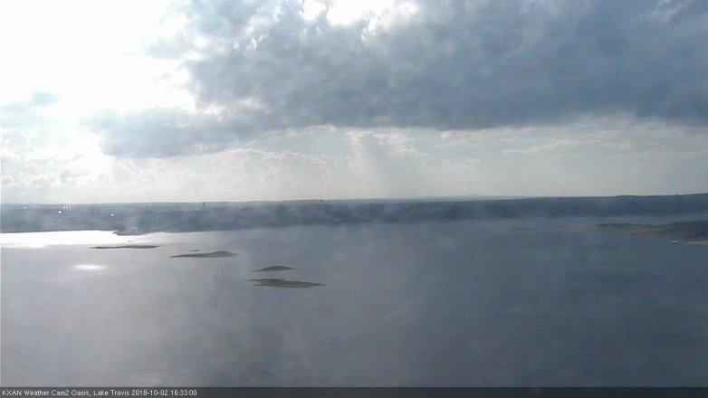 Lake Travis webcam, October 2, 2018 3:35 PM CT