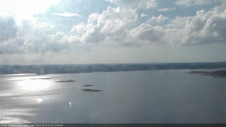 Lake Travis webcam, October 2, 2018 3:50 PM CT
