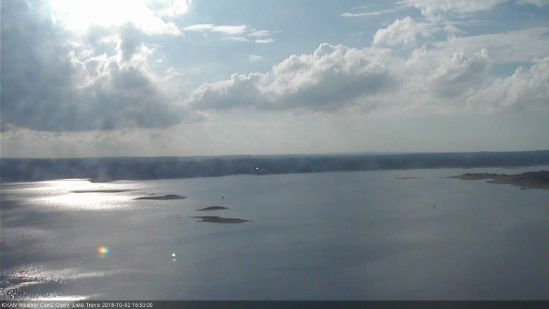 Lake Travis webcam, October 2, 2018 3:55 PM CT
