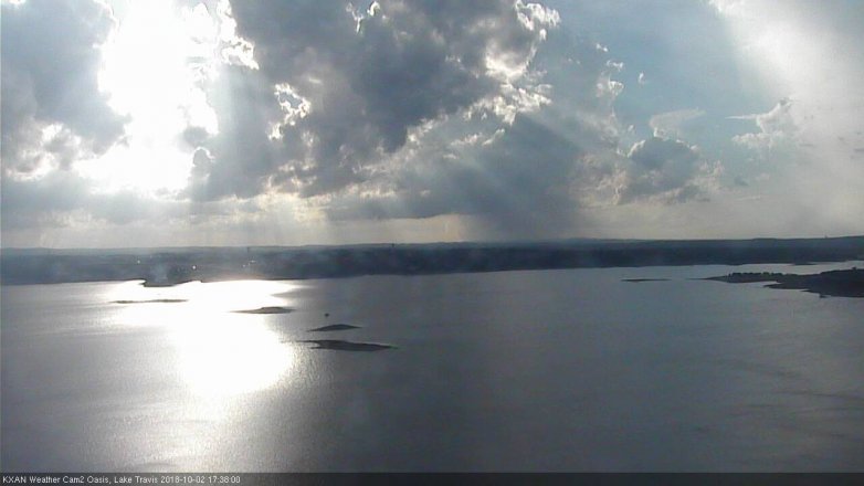 Lake Travis webcam, October 2, 2018 4:40 PM CT
