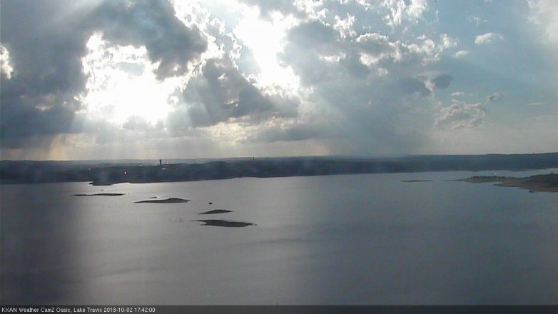 Lake Travis webcam, October 2, 2018 4:45 PM CT