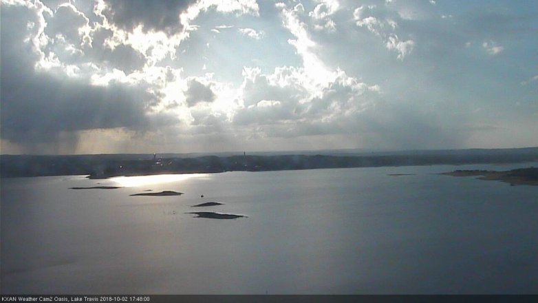 Lake Travis webcam, October 2, 2018 4:50 PM CT