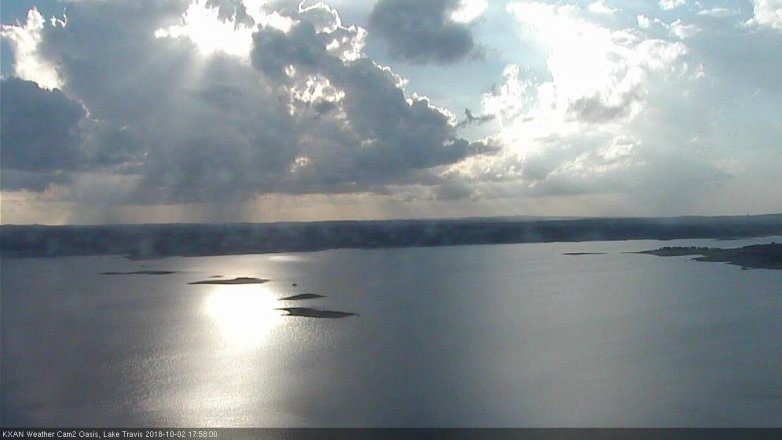 Lake Travis webcam, October 2, 2018 5:00 PM CT