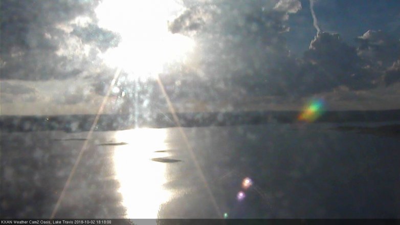 Lake Travis webcam, October 2, 2018 5:20 PM CT