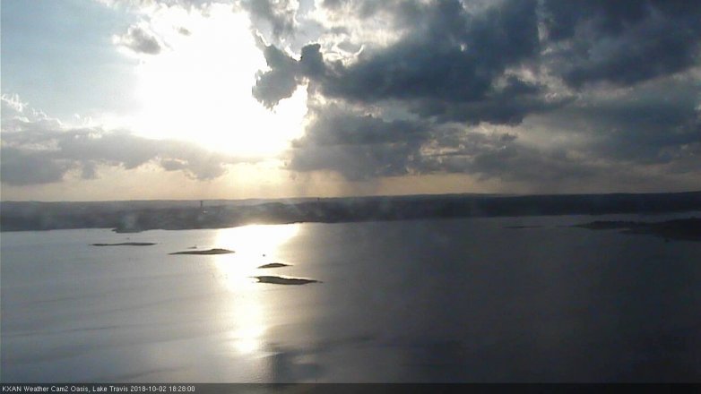 Lake Travis webcam, October 2, 2018 5:30 PM CT