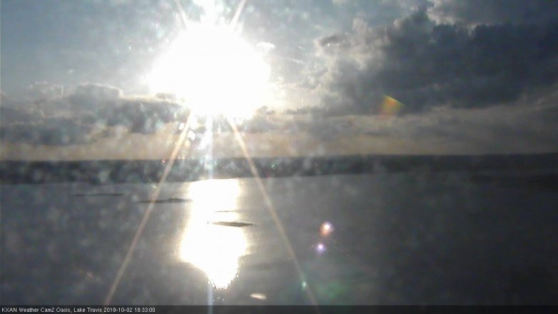 Lake Travis webcam, October 2, 2018 5:35 PM CT
