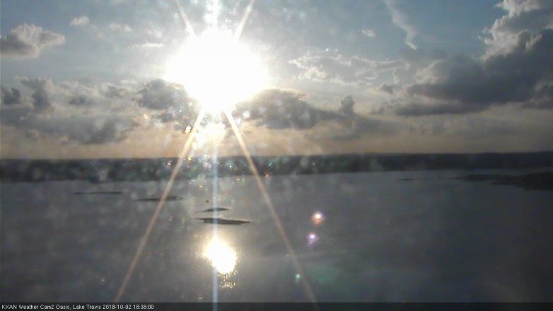 Lake Travis webcam, October 2, 2018 5:40 PM CT