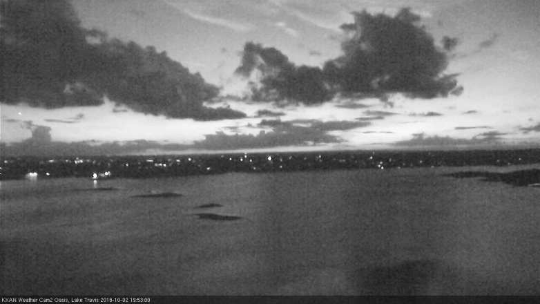 Lake Travis webcam, October 2, 2018 6:55 PM CT