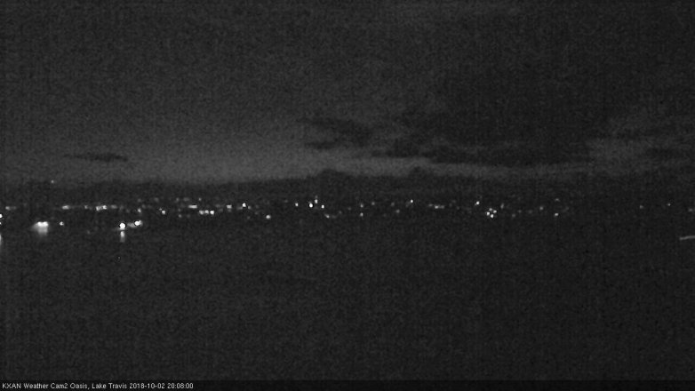 Lake Travis webcam, October 2, 2018 7:10 PM CT