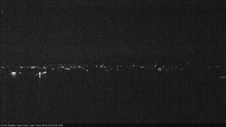 Lake Travis webcam, October 2, 2018 7:20 PM CT