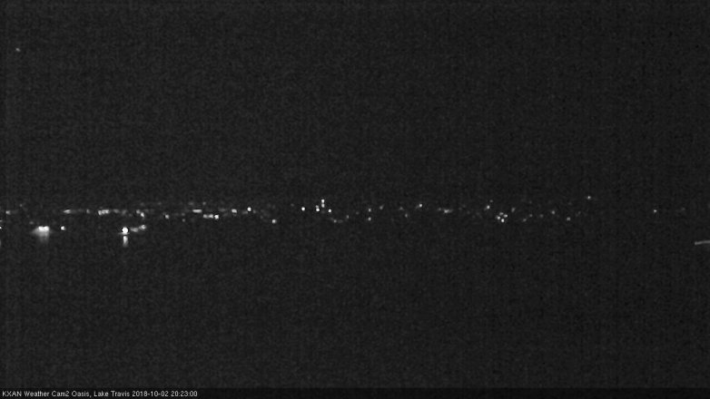 Lake Travis webcam, October 2, 2018 7:25 PM CT