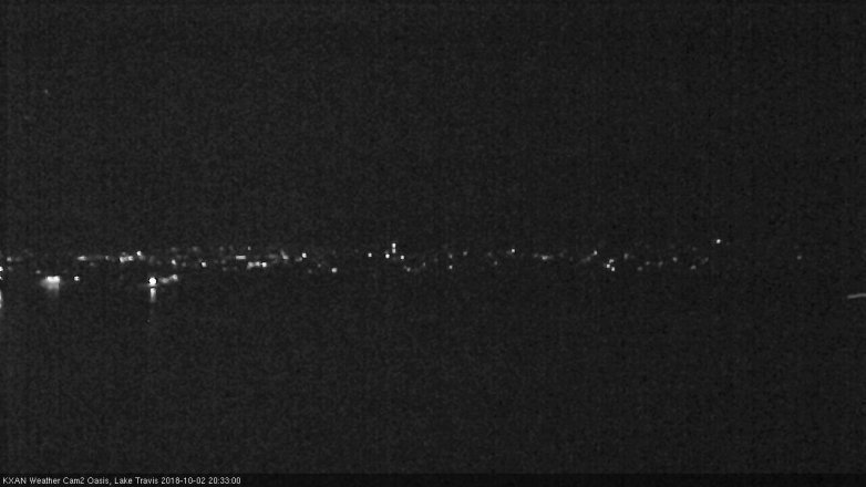 Lake Travis webcam, October 2, 2018 7:35 PM CT