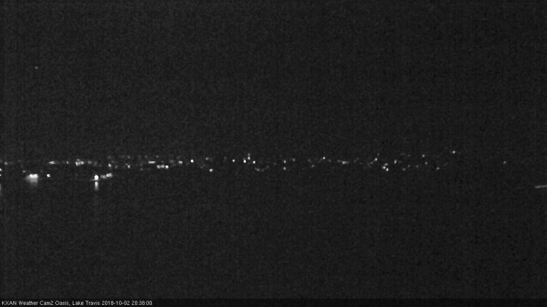 Lake Travis webcam, October 2, 2018 7:40 PM CT