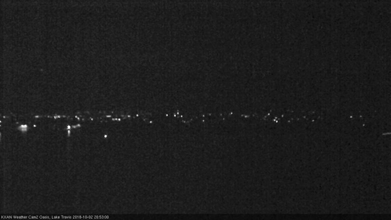 Lake Travis webcam, October 2, 2018 7:55 PM CT
