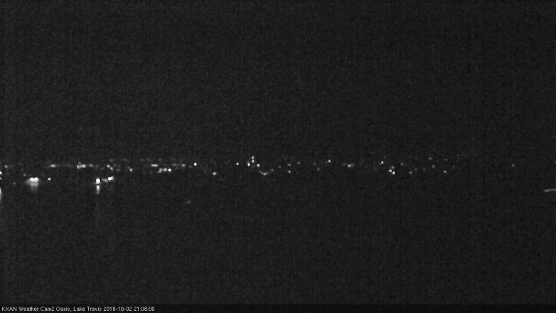 Lake Travis webcam, October 2, 2018 8:10 PM CT