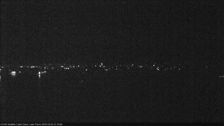 Lake Travis webcam, October 2, 2018 8:20 PM CT