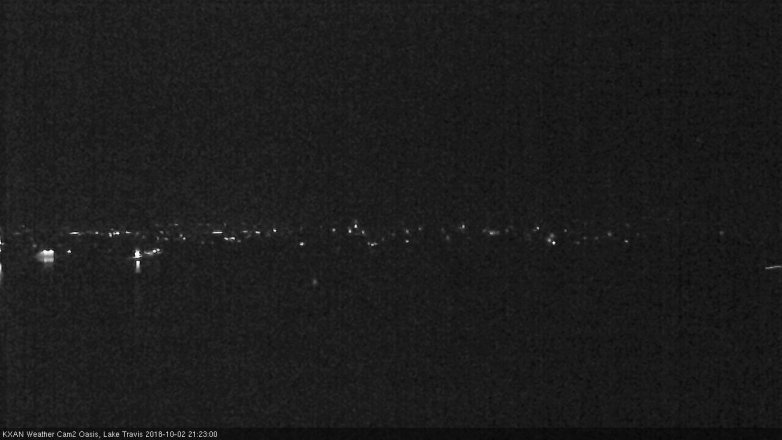 Lake Travis webcam, October 2, 2018 8:25 PM CT