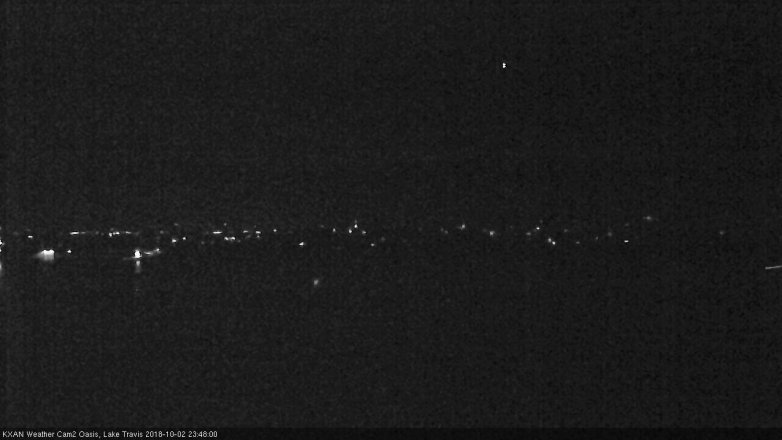 Lake Travis webcam, October 2, 2018 10:50 PM CT