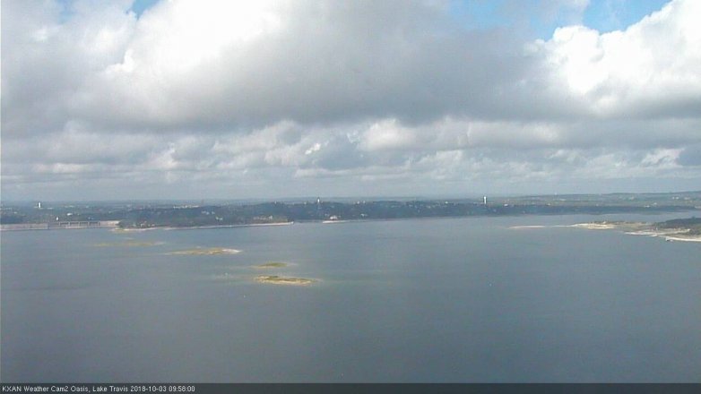Lake Travis webcam, October 3, 2018 9:00 AM CT