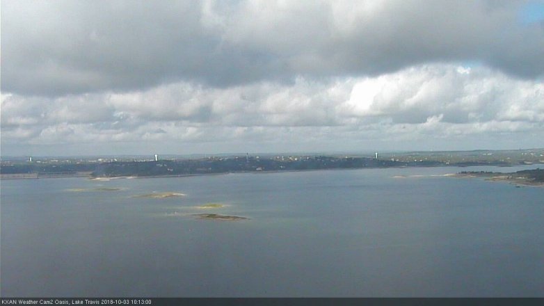 Lake Travis webcam, October 3, 2018 9:15 AM CT