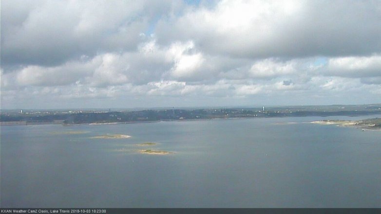 Lake Travis webcam, October 3, 2018 9:25 AM CT