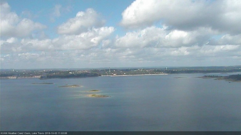 Lake Travis webcam, October 3, 2018 10:05 AM CT