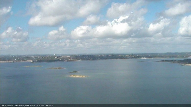 Lake Travis webcam, October 3, 2018 10:10 AM CT