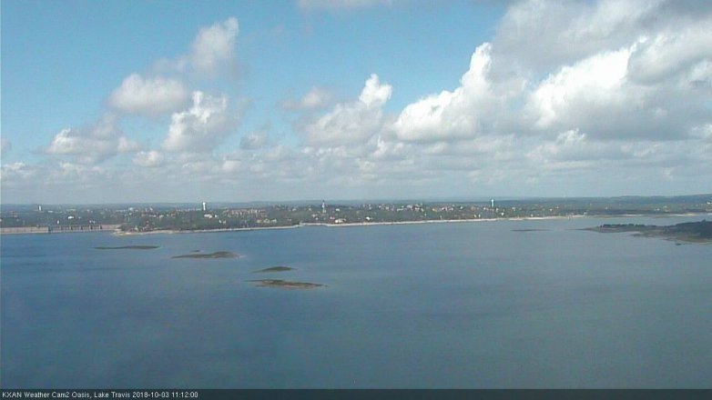 Lake Travis webcam, October 3, 2018 10:15 AM CT