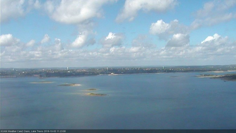 Lake Travis webcam, October 3, 2018 10:25 AM CT