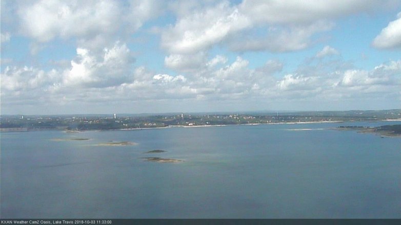 Lake Travis webcam, October 3, 2018 10:35 AM CT