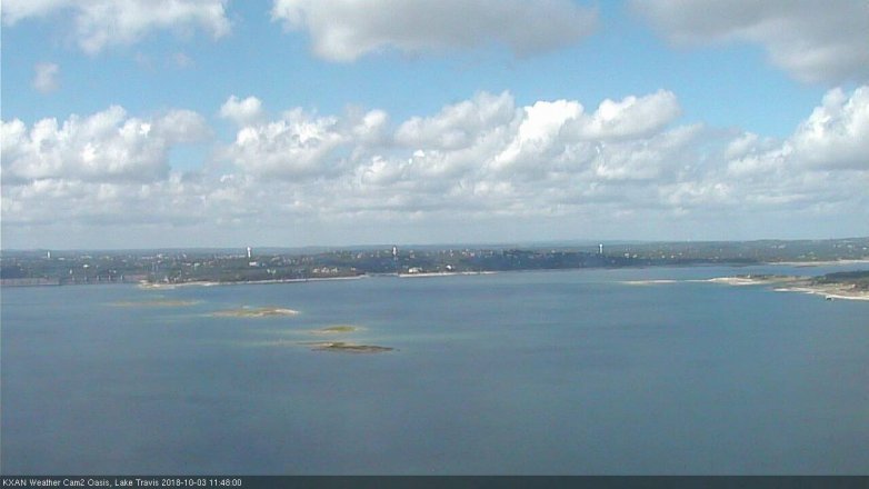 Lake Travis webcam, October 3, 2018 10:50 AM CT