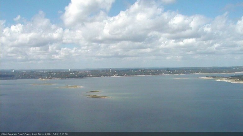 Lake Travis webcam, October 3, 2018 11:15 AM CT