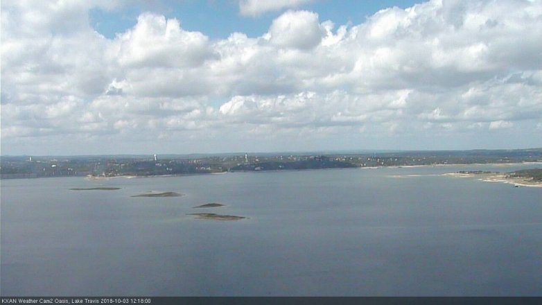 Lake Travis webcam, October 3, 2018 11:20 AM CT