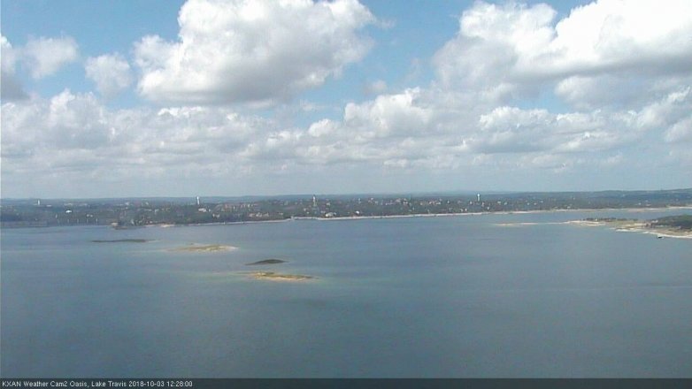 Lake Travis webcam, October 3, 2018 11:30 AM CT