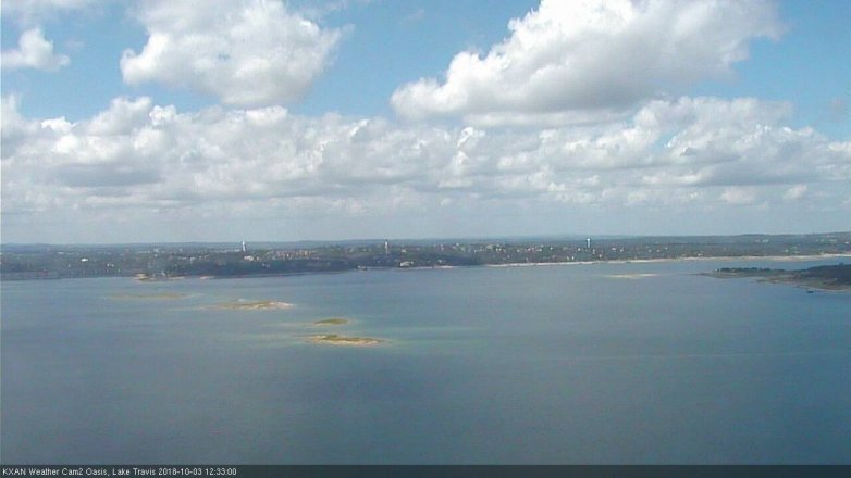 Lake Travis webcam, October 3, 2018 11:35 AM CT