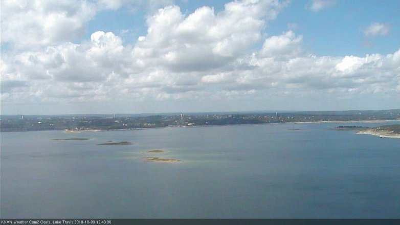 Lake Travis webcam, October 3, 2018 11:45 AM CT