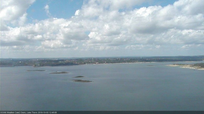 Lake Travis webcam, October 3, 2018 11:50 AM CT