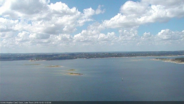 Lake Travis webcam, October 3, 2018 12:35 PM CT