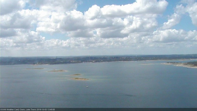 Lake Travis webcam, October 3, 2018 12:50 PM CT