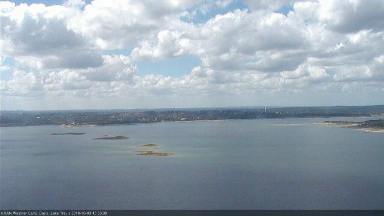 Lake Travis webcam, October 3, 2018 12:55 PM CT
