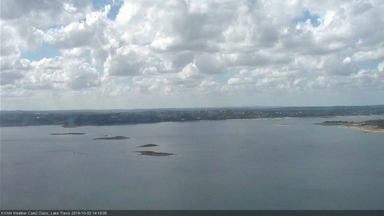 Lake Travis webcam, October 3, 2018 1:20 PM CT
