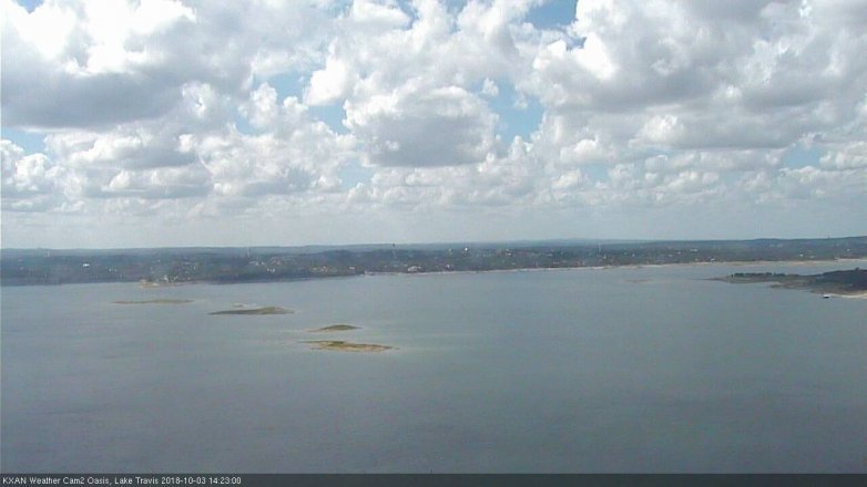 Lake Travis webcam, October 3, 2018 1:25 PM CT