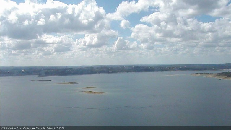 Lake Travis webcam, October 3, 2018 2:05 PM CT